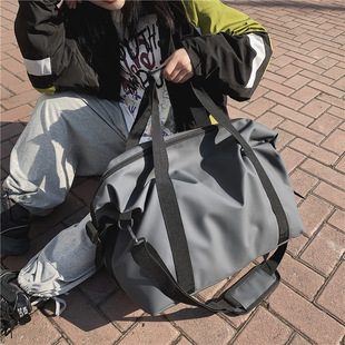 2025 K-Style of Ins New Men's and Women's Large-Capacity Shoulder Bag Simple Outing Luggage Bag Sports Fitness Bag