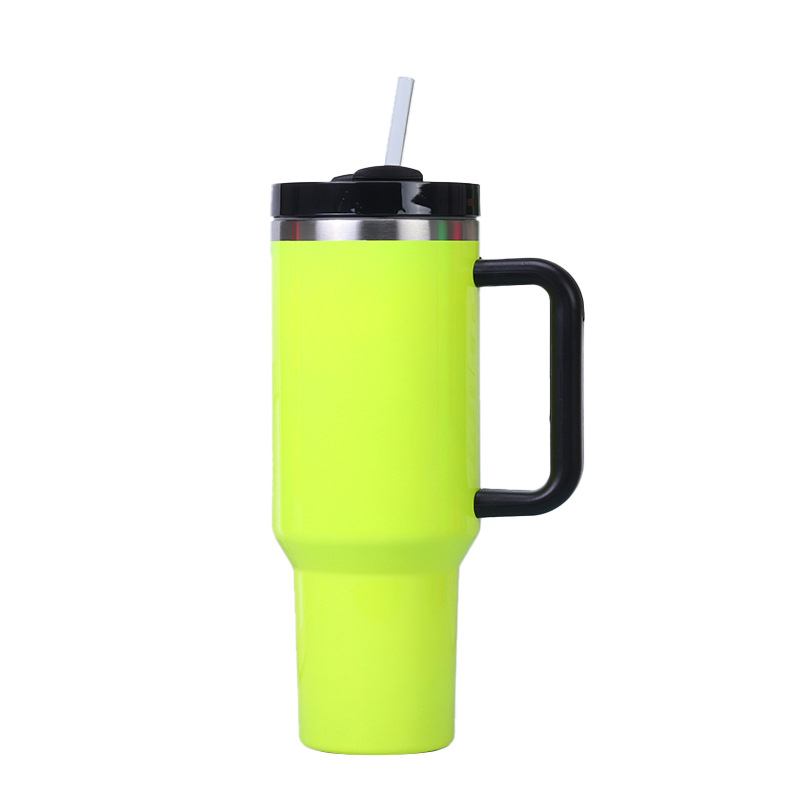 Amazon nuevo 40oz mango helado ventosa 304 taza de coche aislamiento cerveza fría cola taza de agua del coche