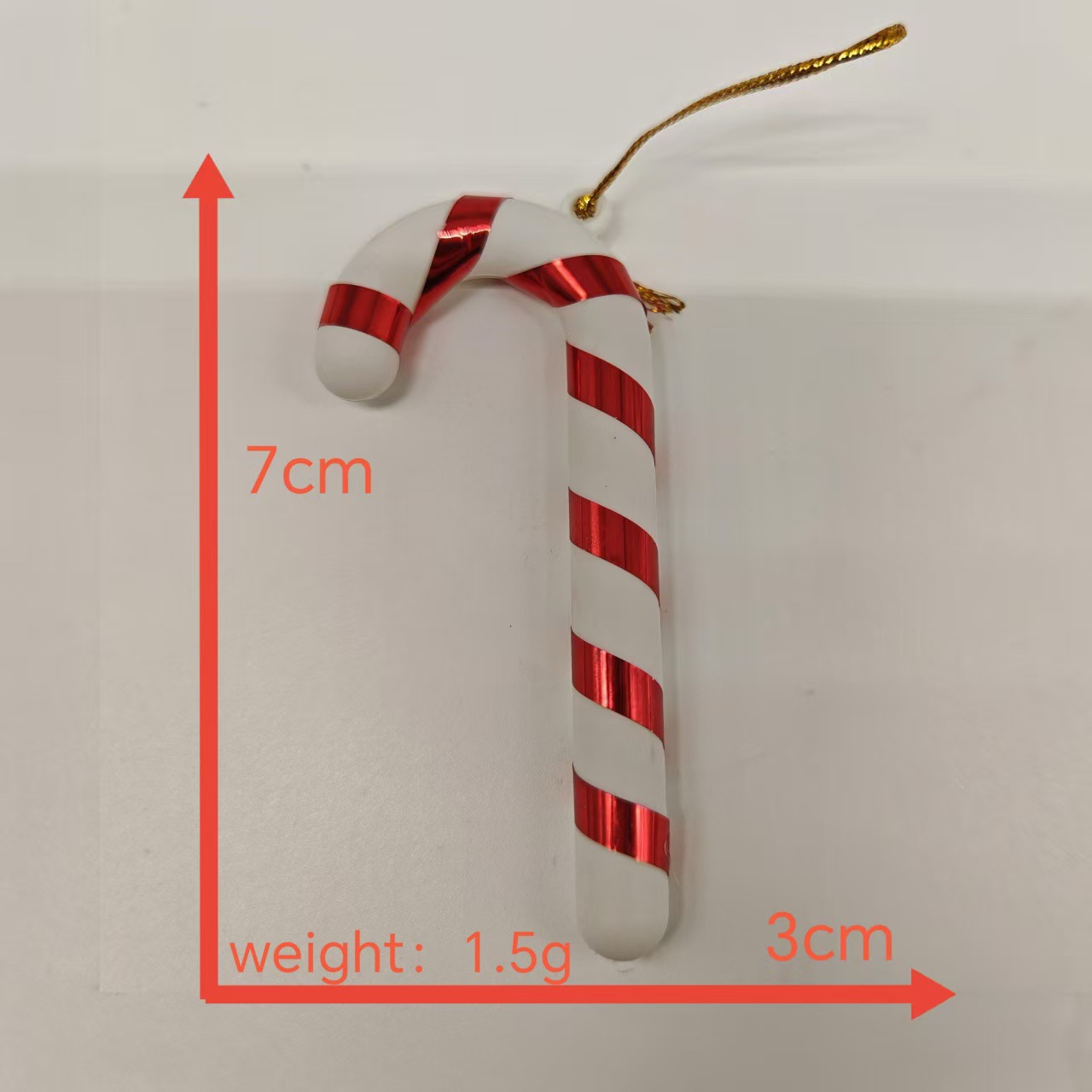 Christmas plastic candy cane hangings