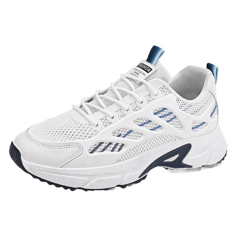 Estilo coreano de moda casual cómoda zapatilla de deporte de malla transfronteriza más tamaño nuevos zapatos para correr de moda Zapatos anticuados zapatos de moda de los hombres