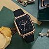 Trend silica gel fashionable universal quartz square watch, city style, wholesale