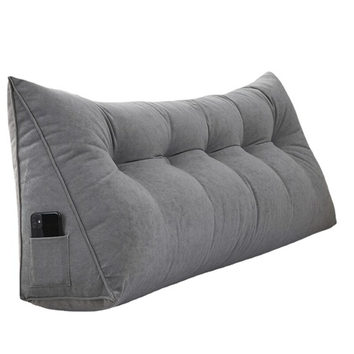 Minimalist Chenille Triangular Large Throw Pillow Sofa Large Back Support Futon Bed Headboard Cushion Cross-border