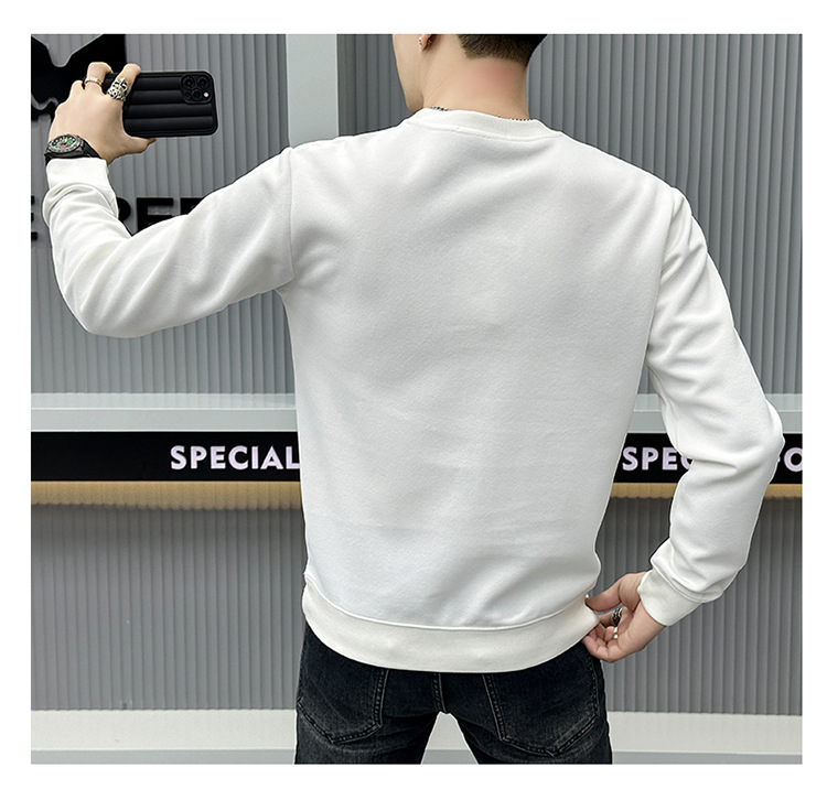 2023 nuovo maglione lungo autunno e inverno camicia inferiore da uomo stampata girocollo di fascia alta alla moda_voghion.com
