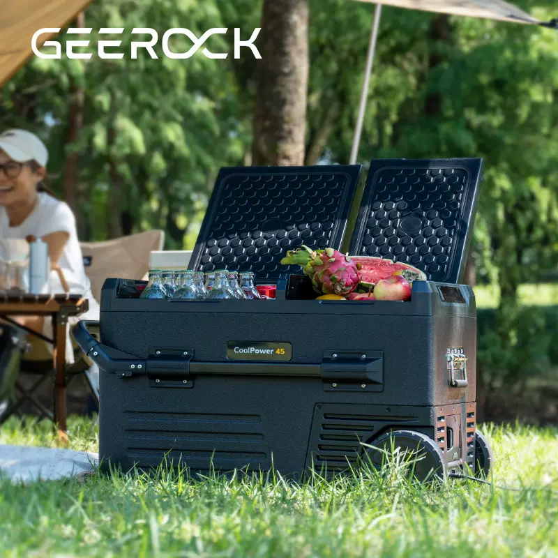 户外压缩机冰箱房车游轮露营便携式带轮子带嵌入式电池车载大容量