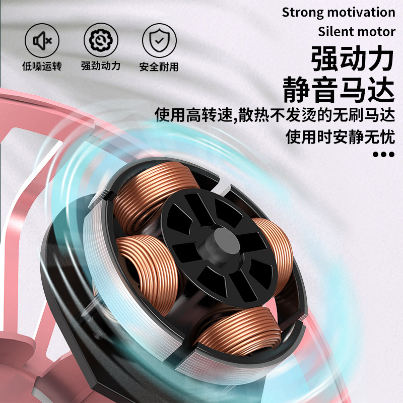 2021 nuevo mini ventilador pequeño portátil de carga estudiante lindo mudo USB ventilador de carga soporte para teléfono móvil