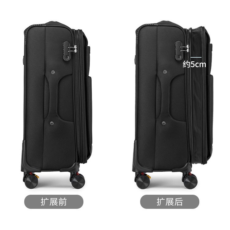 ビッグマウスモンキー オックスフォード製 トロリーケース 女性用スーツケース 男性用キャリーケース キャスター付き 20inch桁ダイヤルロック付き トラベルボックス 機内持ち込み可能 26インチ レザーボックス