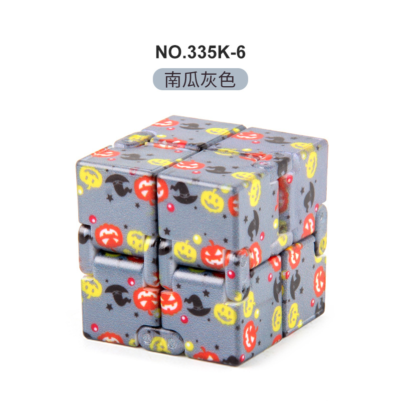 Nuevos juguetes de descompresión exóticos Navidad Halloween infinito Cubo de Rubik creativo de bolsillo cuadrado de segundo orden Cubo de Rubik exportación transfronteriza