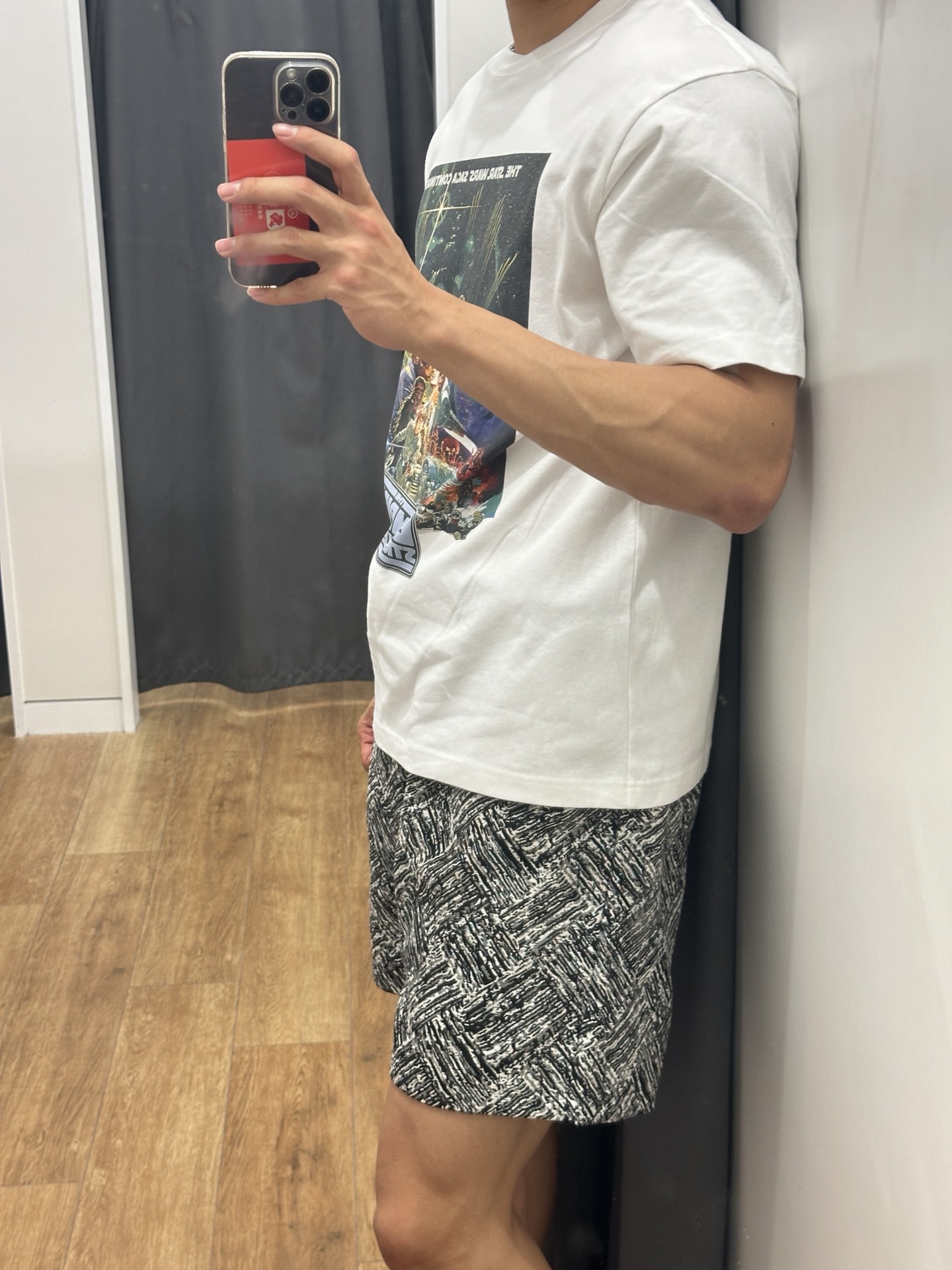 Men's Mid-Length Basketball Sports Shorts Chinese Style Printed Heavy Duty Drape Casual Wide Leg Beach Five Point_viptrois.com