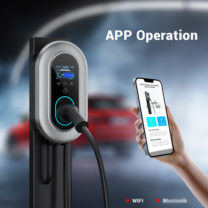 国标7KW美标11KW新能源汽车电动车欧标22KW电瓶车交流充电桩