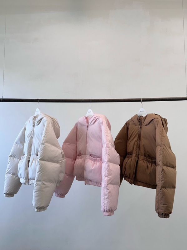 特价！现h韩国东大门同款24年冬ERUME纯色软乎乎鹅绒连帽羽绒服|undefined