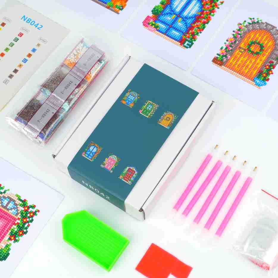 Diamante 5D transfronterizo DIY5 * 7 pulgadas sin marco casa de jardín de infantes mosaico regalo infantil pinturas de mampostería