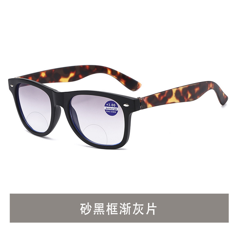 跨境新款远近两用太阳老花眼镜男高清复古时尚渐进双光老花镜现货|undefined