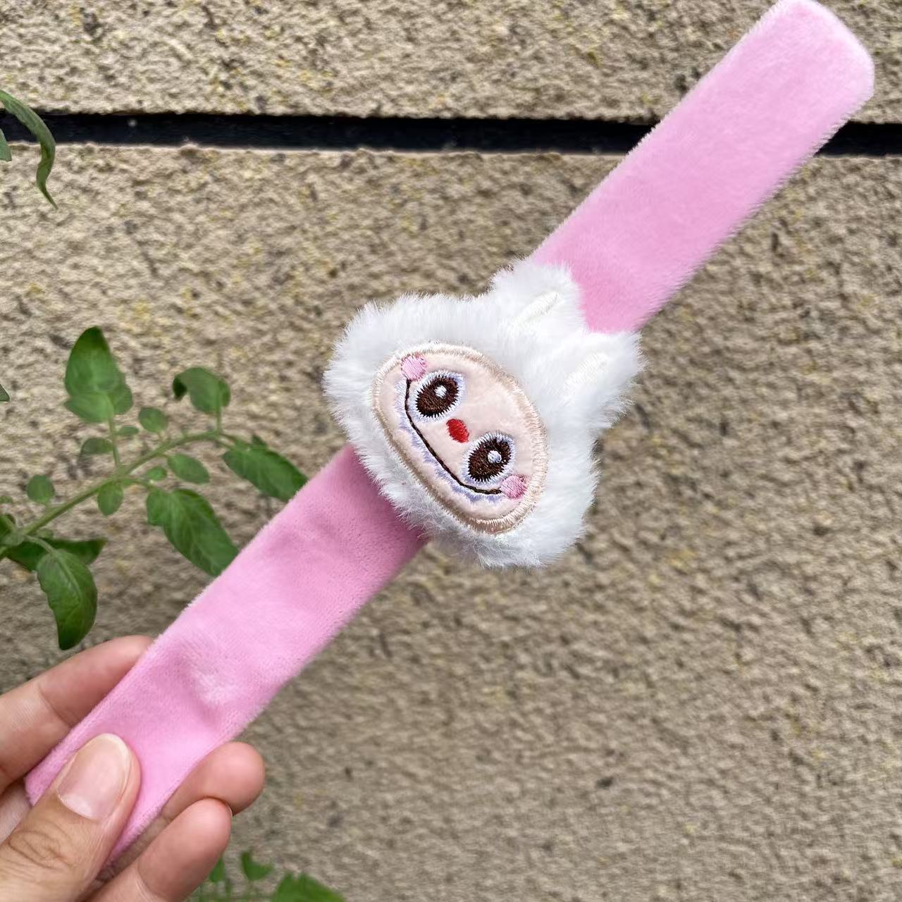 Muñeca creativa Panda raqueta anillo pulsera niños muñeca de peluche juguete bicicleta accesorios boda regalo de mano