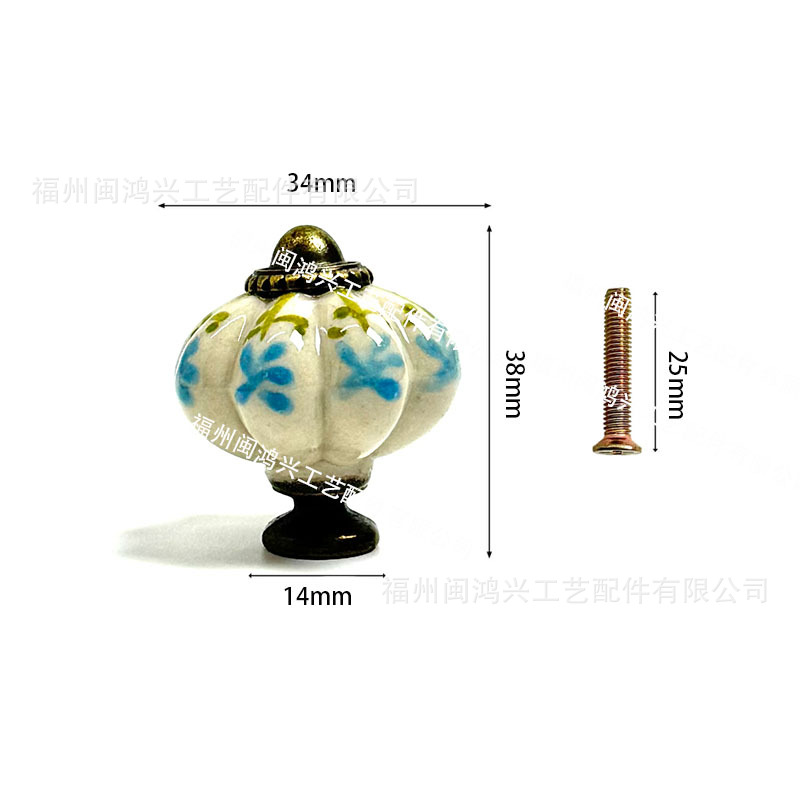 Ручка керамическая Min Hongxing рисунок 001