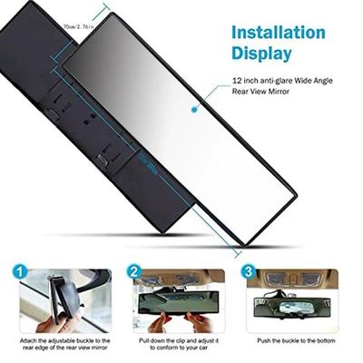 car rearview mirror universal | Large field of view rear view auxiliary mirror