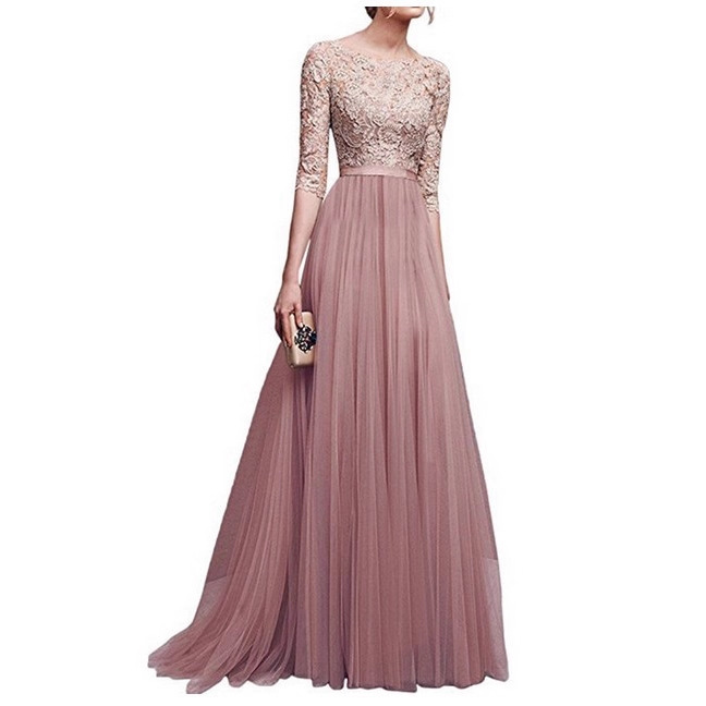(Cross-border trading), demi-season evening dress, shiffon long skirt, European style 5