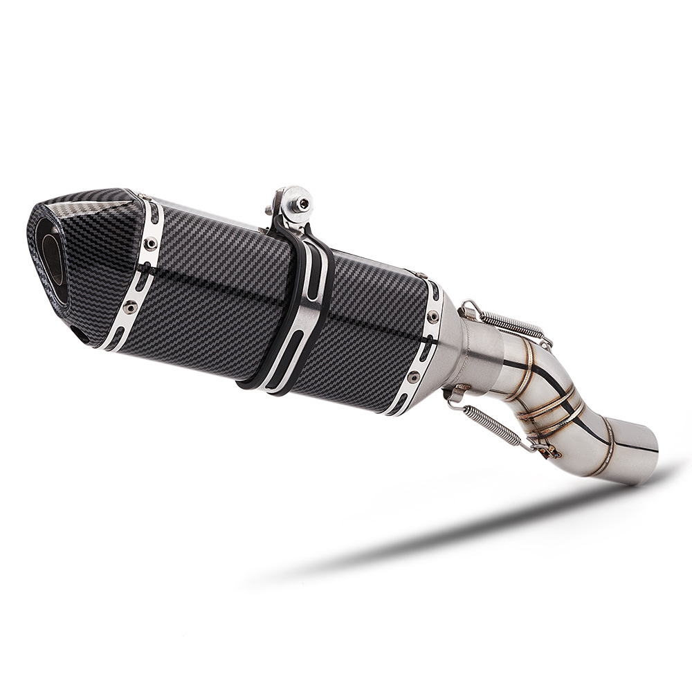 Benelli Trk502X Stainless Steel Mid-Section Exhaust Pipe and Tail-Section Muffler Set, Jinpeng 502 Modified Mid-Section