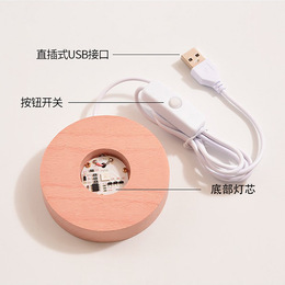 Star Astronaut White Crystal Ball Luminous 3D Inner Carved Night Light Custom Desktop Decoration Tanabata Valentine's Day Gift