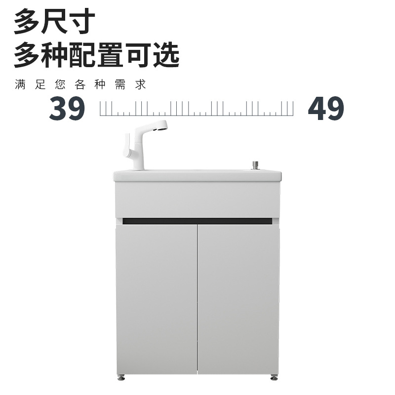 Mini abeja de paneles de lavandería armario de cerámica integrado lavabo lavabo lavabo lavabo profundo