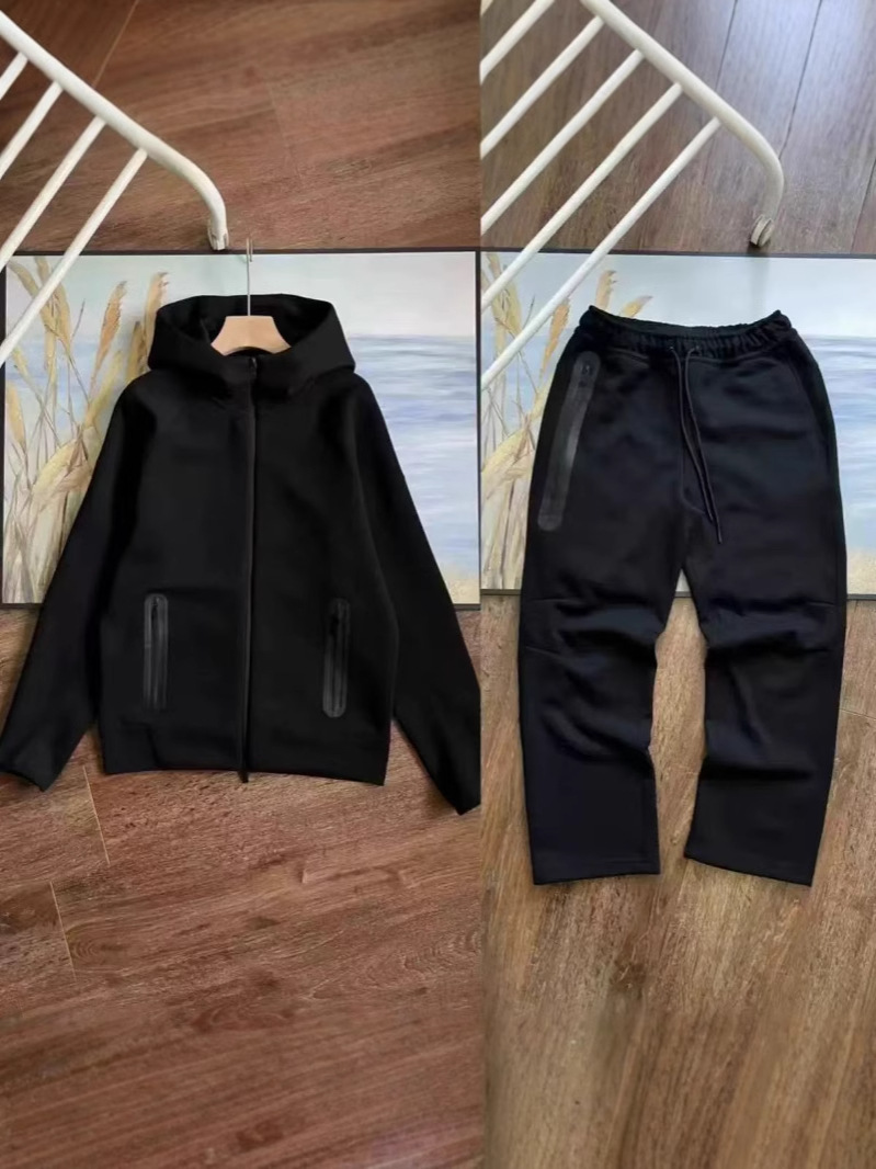 20SS primavera y otoño ciencia y tecnología deportiva casual chaqueta con capuz chaqueta casual pantalones multicolor conjunto 454 - 461