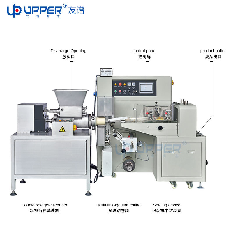 Colorful clay automatic extrusion cutting and packaging machine…