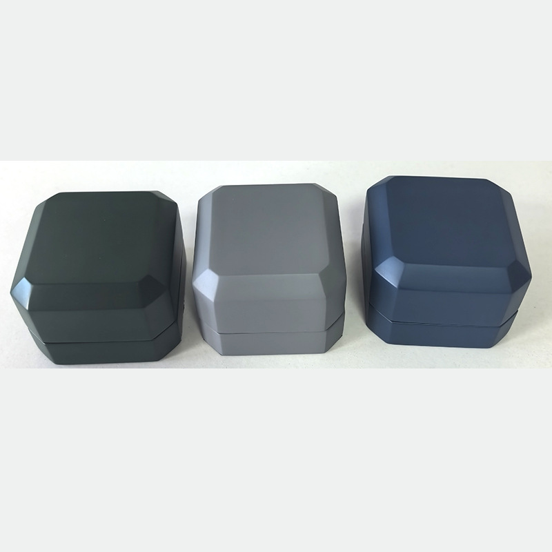 High-gloss Paint 65*65*50mm Jewelry Box Ring Jewelry Box Minimalist Style Portable Travel Ring Box