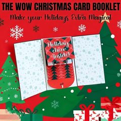 Handmade Waterfall Christmas Gift Card Booklet圣诞礼品卡册子