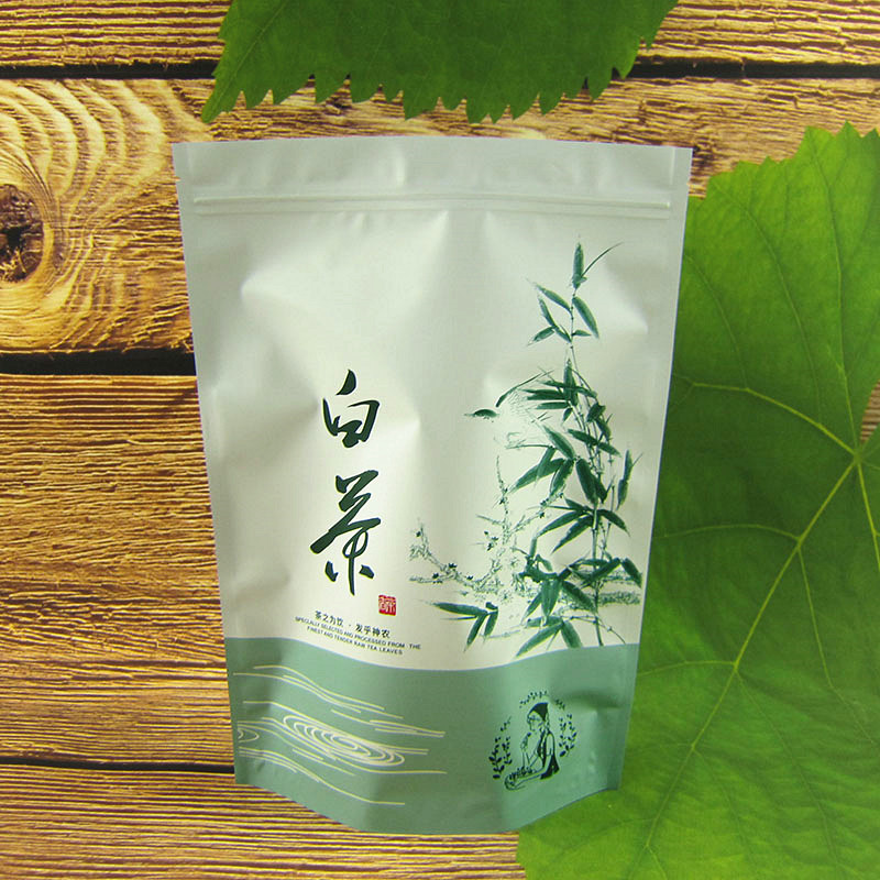 半斤1斤白茶包装袋加厚安吉靖安资溪福鼎白茶通用自封防潮茶叶袋