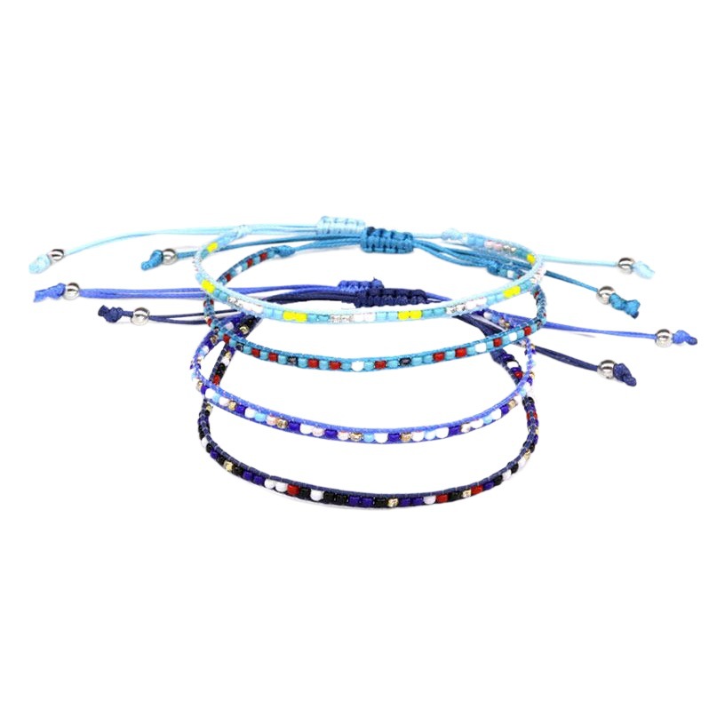 diy handmade rice bead woven bracelet bohemian style friendship bracelet cross-border hot selling jewelry wholesale