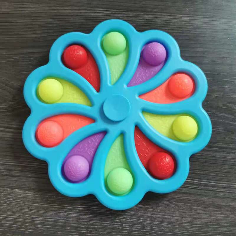 Cross-border new ten-finger petal gyro finger bubble music decompression toy mouse killer pioneer Squeeze Toy Amazon