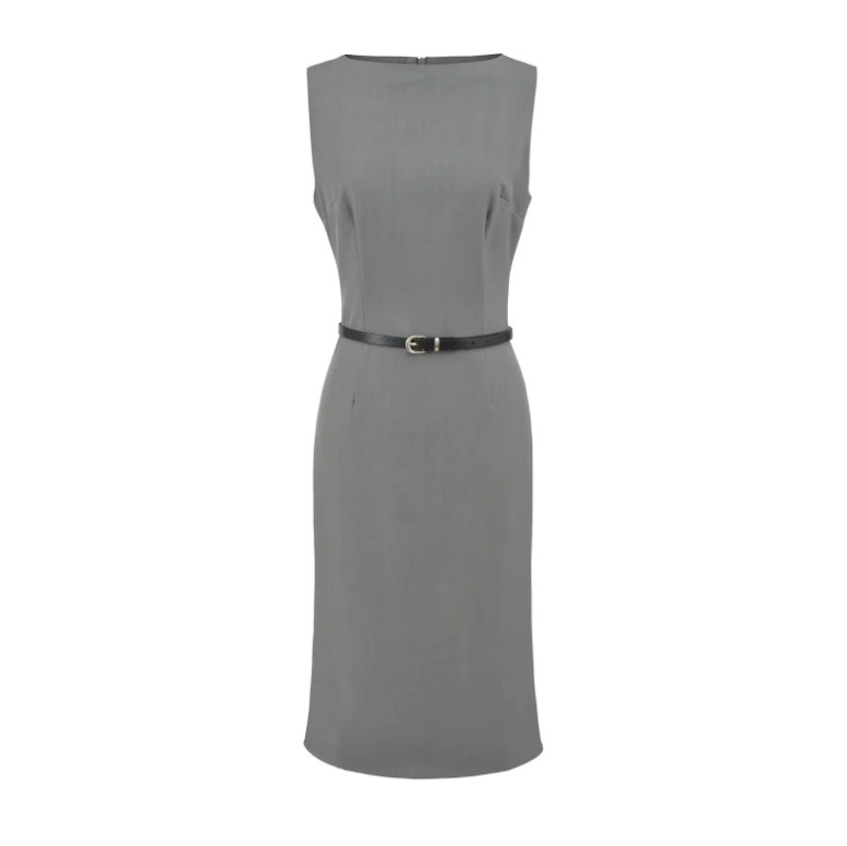 Round Neck Suit Dress for Women 2025 Summer New American Hot Girl Style Solid Color Waist-Cinching Zipper Slit Bodycon Dress Round Neck Suit Dress for Women 2025 Summer New American Hot Girl Style Solid Color Waist-Cinching Zipper Slit Bodycon Dress