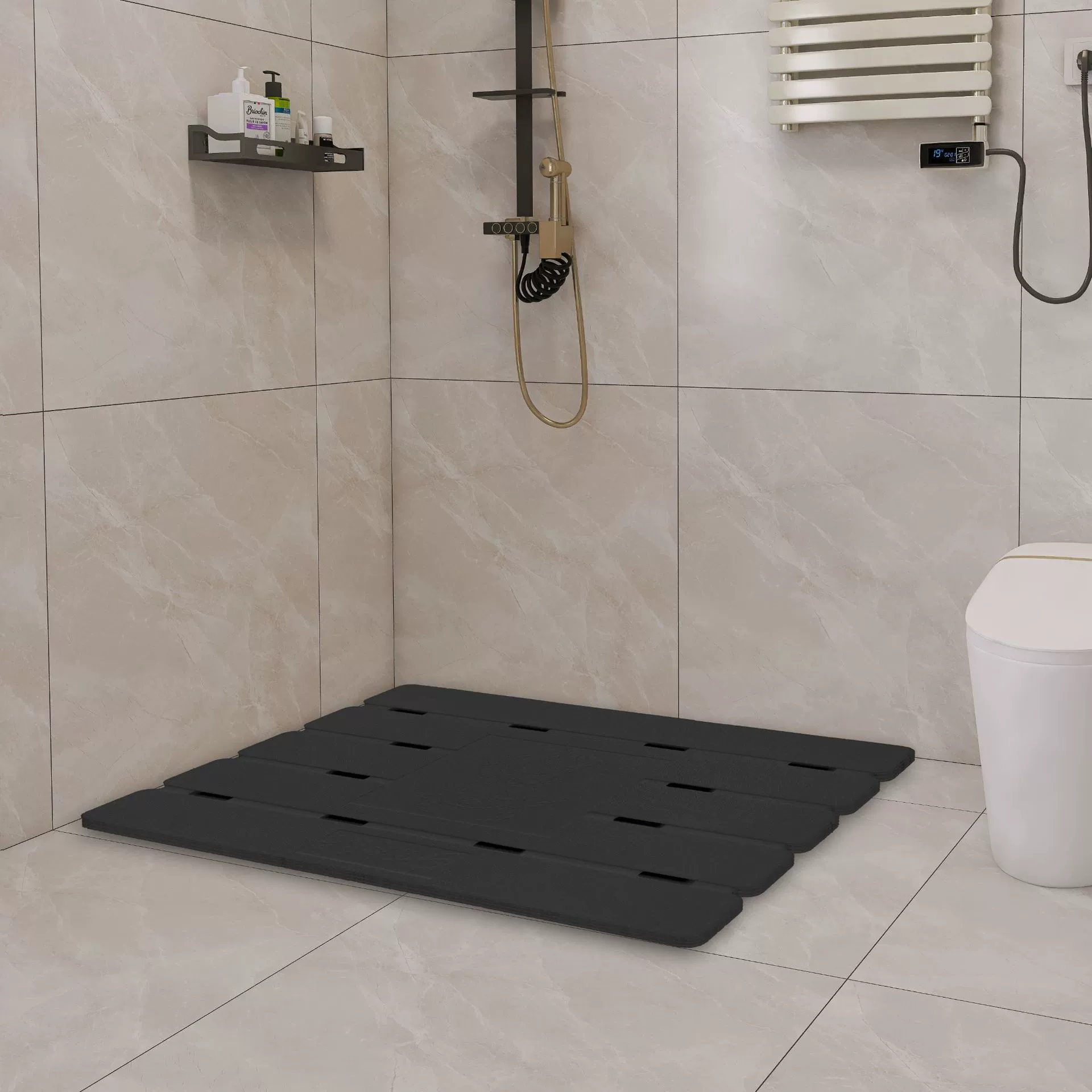 Epp Ванная комната противоскользящие коврики Туалет Ванная комната пол коврик душевая подушка высокого уровня