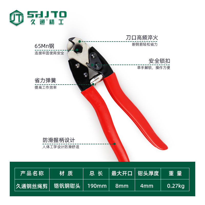Tijeras de alambre de acero tijeras