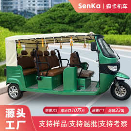 跨境出口电动嘟嘟车EEC三轮车带雨棚载客电动车景区游览观光车