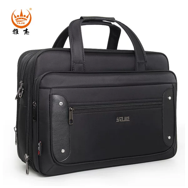 New Yajie Business Computer Bag 19inch Handbag Fashionable Oxford Cloth Large Capacity Shoulder Bag for Business Trips Manufacturer