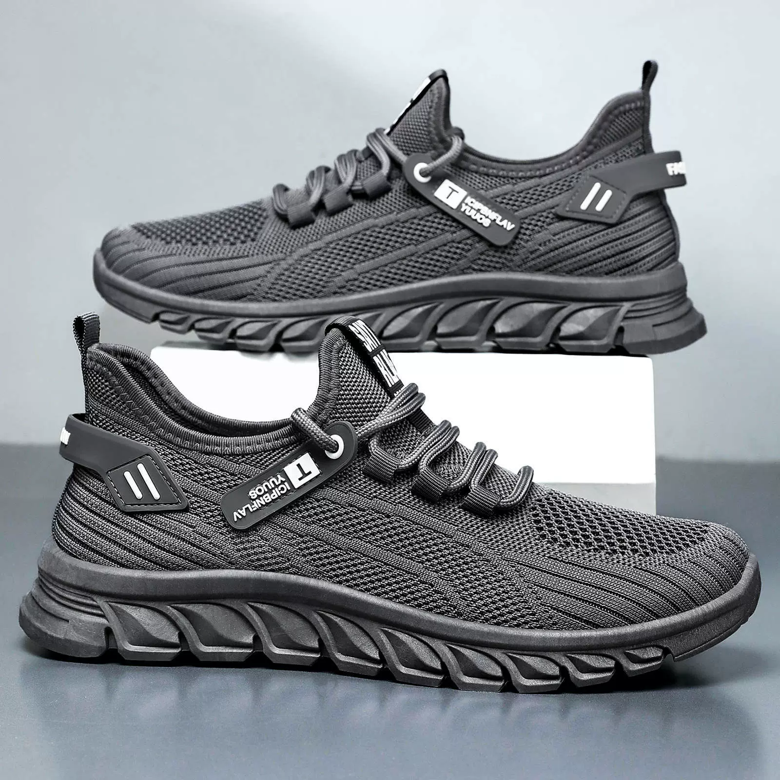 鞋子男鞋春季新款temu爆款百搭休闲单鞋户外软底舒适防滑爸爸鞋