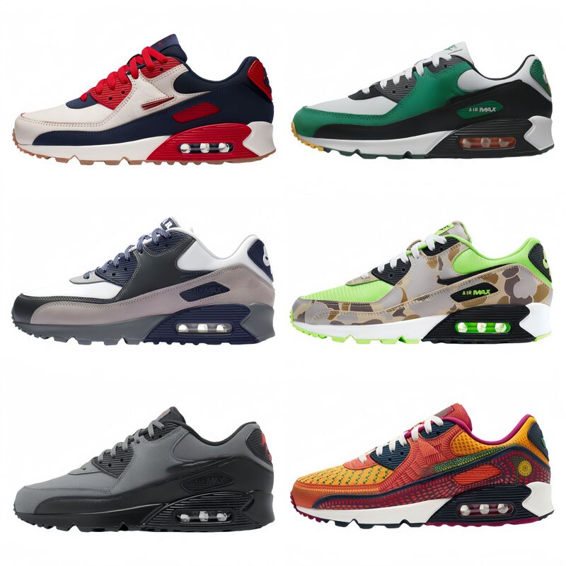Putian Shoes Max90 Air Cushion Running Shoes Shock-Absorbing Casual Men's Shoes Women's Shoes Large Size Sports Shoes Export Breathable and Comfortable Putian Shoes Max90 Air Cushion Running Shoes Shock-Absorbing Casual Men's Shoes Women's Shoes Large Size Sports Shoes Export Breathable and Comfortable