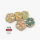 Flower Diamond Metal Button Coat Button Women's Top Suit Button Sweater Cardigan Button Flower Shape Decoration Diamond Button