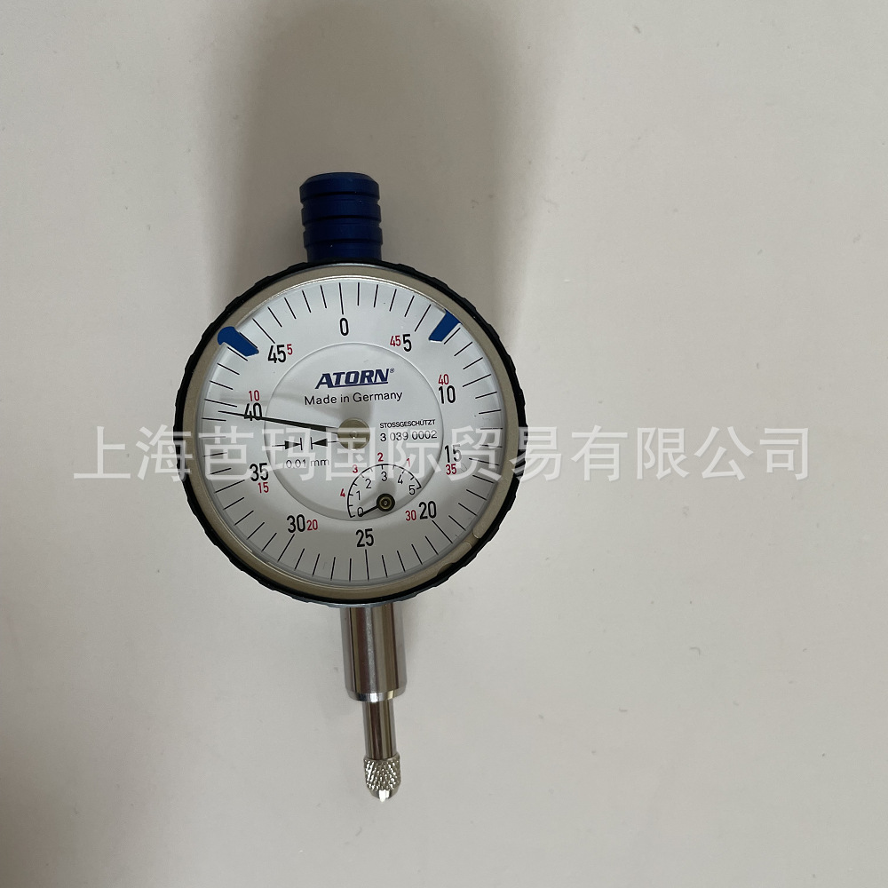 哈恩库博小百分表,量程5MM,分度值0.01MM,配备防震装置33000010