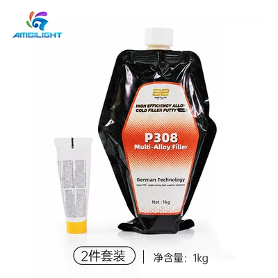 Ae Automotive High-Efficiency Alloy Putty Paste for Paint Repair, Metal Scratch Repair Agent, Oem Customization (Sheet Metal Spray Repair) - 1kg-sheet-metal-gray-p308