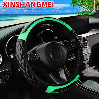 Steering wheel cover | wheel cover cross-border wholesale steering - green-one-size-fits-all