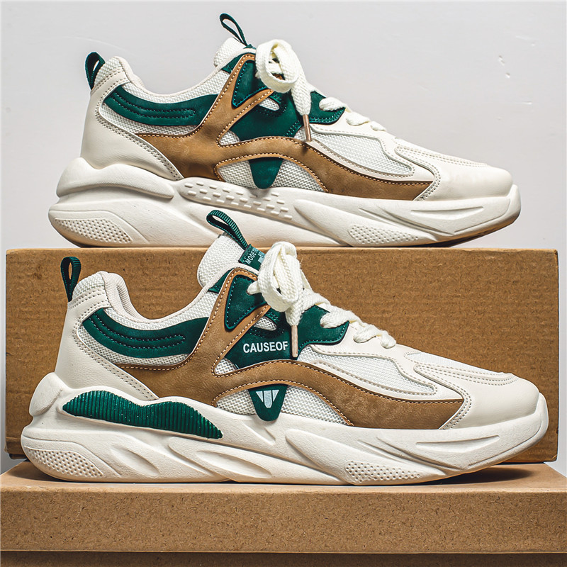 Spring Breathable Mesh Shoes Men's Sneakers Casual Sports Shoes Men's Soft-Soled Running Shoes Dad Shoes Non-Slip Forrest Gump Shoes Lightweight