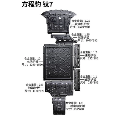 Underbody protection plate/engine baffle – motor protection panels, and chassis armor