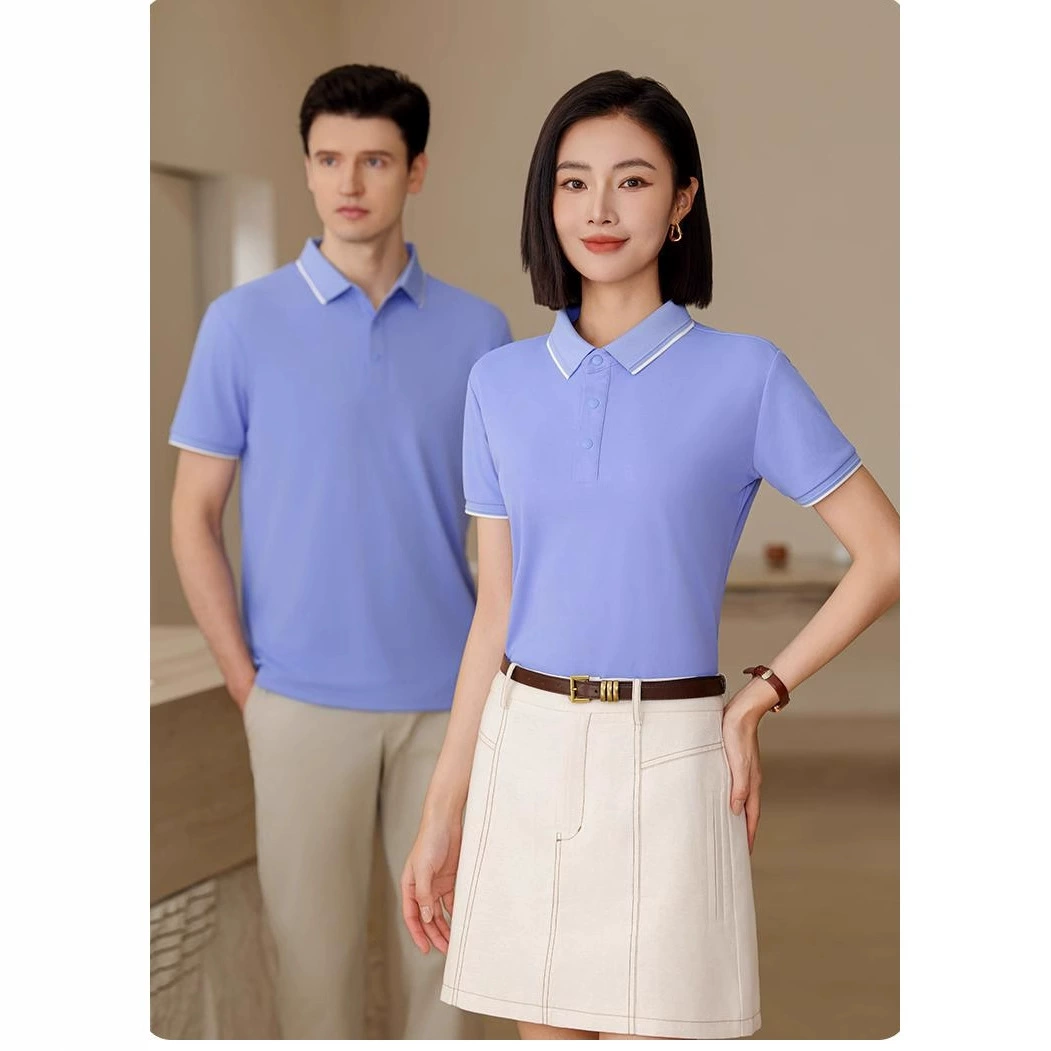 Быстросохнущая футболка из ледяного шелка с короткими рукавами, рубашка-поло с лацканами, корпоративная спецодежда, групповая спецодежда с вышитым логотипом, лето 388