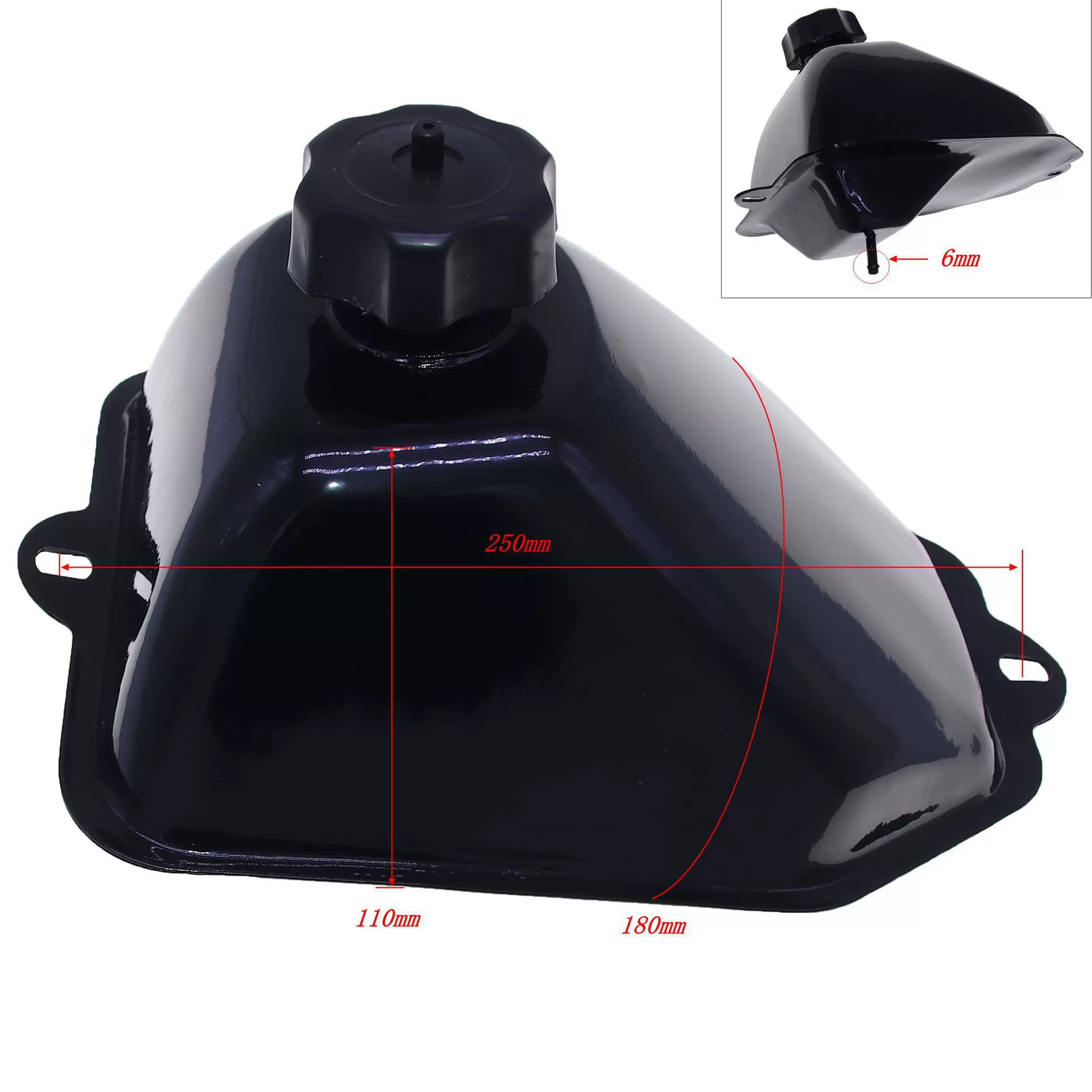 定制油箱油壶适用于ATV摩托车沙滩车50CC小公牛小悍马铁油箱批发