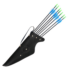 Special handmade leather bow bag and quiver for traditional bow and arrow. Bow bag and arrow bag. Bow bag and quiver. Special for traditional recurve.
