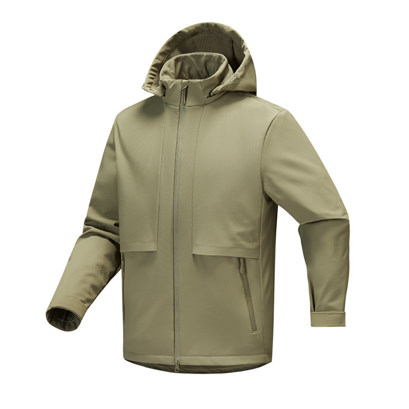 2025 New Velvet Soft Shell Jacket for Men and Women, Casual Hooded Jacket for Men, Outdoor