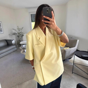 2025 Aliexpress Amazon Fashion Short-Sleeved and Long-Sleeved Style Suits Are Versatile for Summer