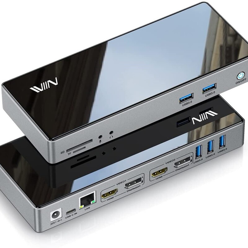IVIIN 16in1 Type-C multi-function DisplayLink docking station single 5K dual 4K multi-system compatible