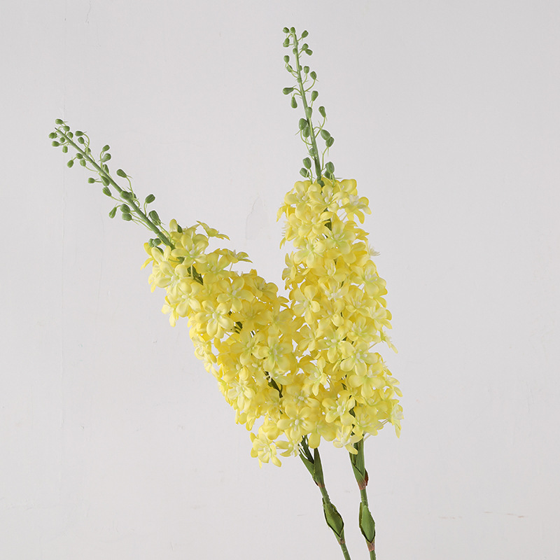 Artificial French phoenix flower factory wholesale nail marigold wedding hall decoration Violet delphinium fake flower